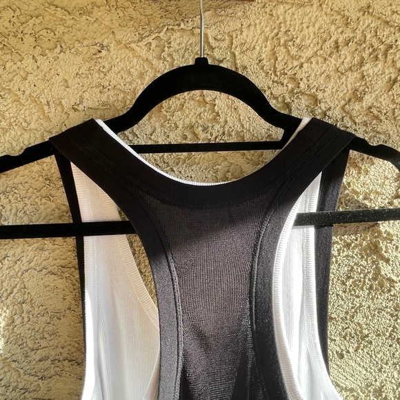 ALEXANDER WANG.T Layered Ribbed Jersey and Stretch-Knit Mini Tank Dress MEDIUM - Picture 8 of 14